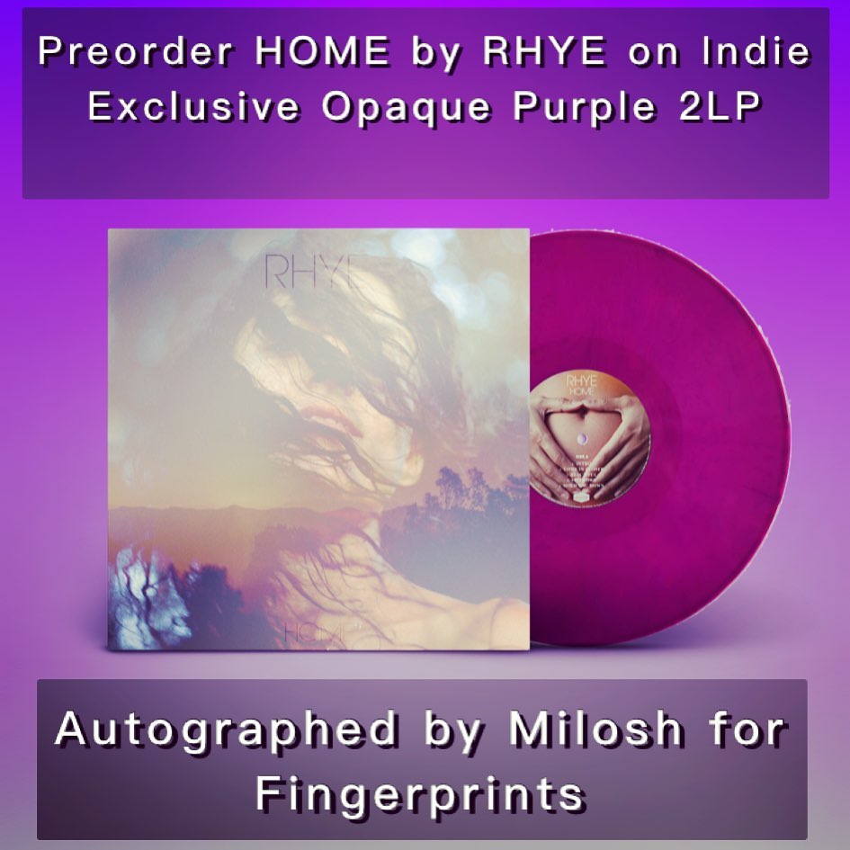 Picture of Home LP signed by Rhye