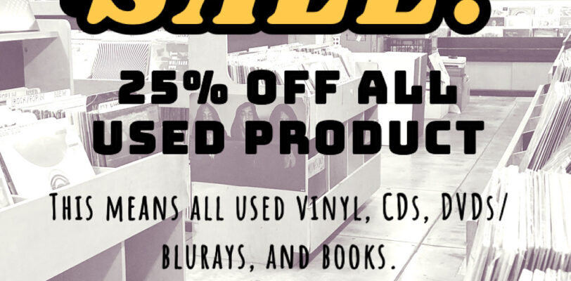 Sale All Weekend - 25% off all used products