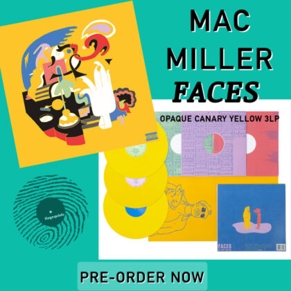 Mac Miller-Faces Opaque Canary Yellow 3LP Pre-Order