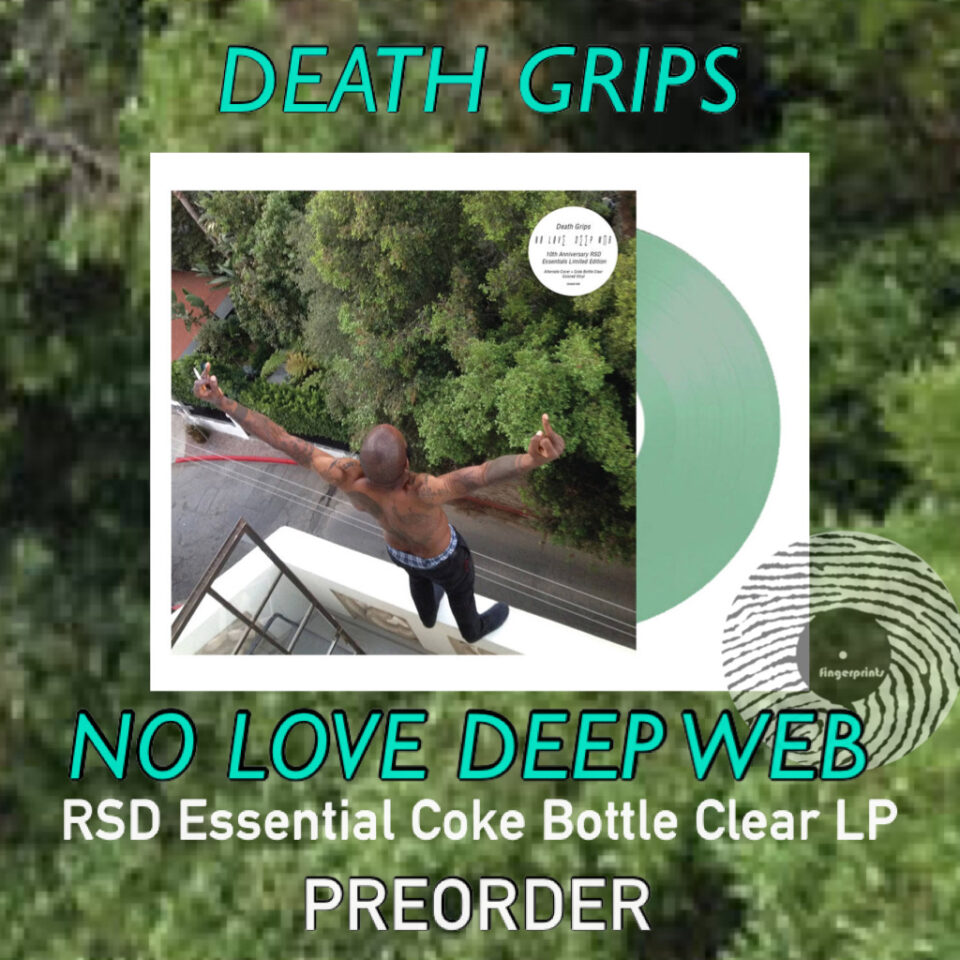 Death Grips RSD Essentials Limited Edition Alternate Cover + Coke Bottle Clear Vinyl of NO LOVE