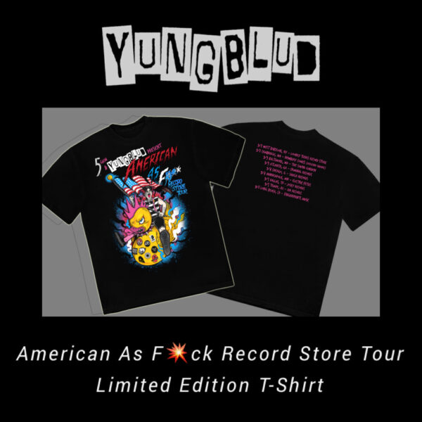 Yungblud American As Fuck Record Store Tour Limited Edition T-shirt for sale