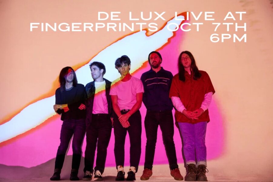 De Lux Live at Fingerprints 10/7 at 6pm