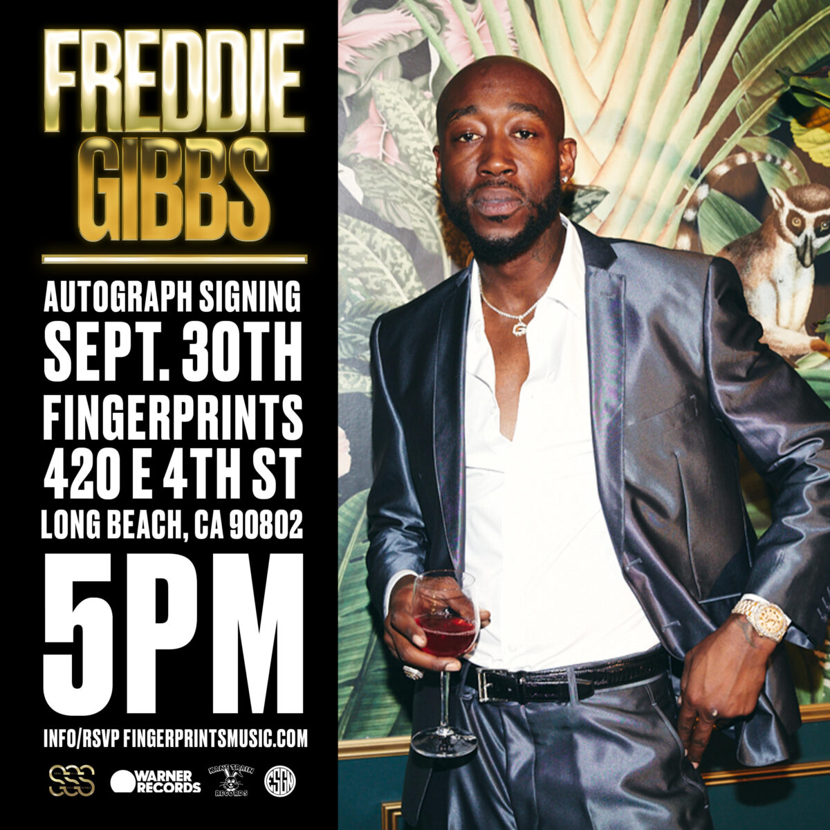 Freddie Gibbs will be at Fingerprints on release day at 5pm to sign