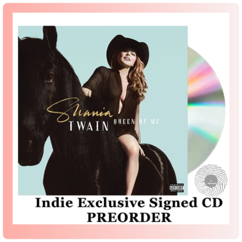 Shania Twain signed CD preorder for Queen Of Me