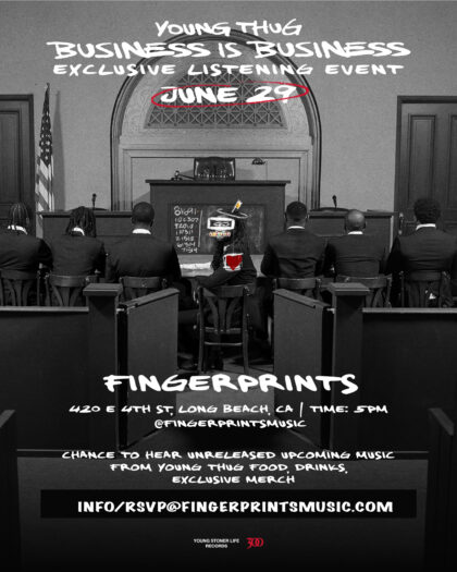 Young Thug Listening Event at Fingerprints 6/29 at 5pm