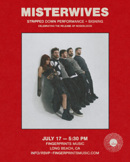 Misterwives In-Store Performance and Signing at Fingerprints 7/17 at 5:30pm
