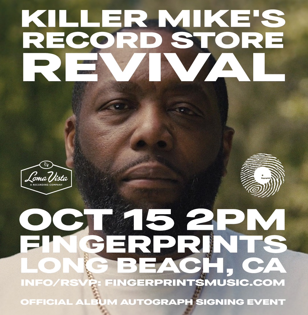 Killer Mike Signing at Fingerprints Oct 15 at 2pm