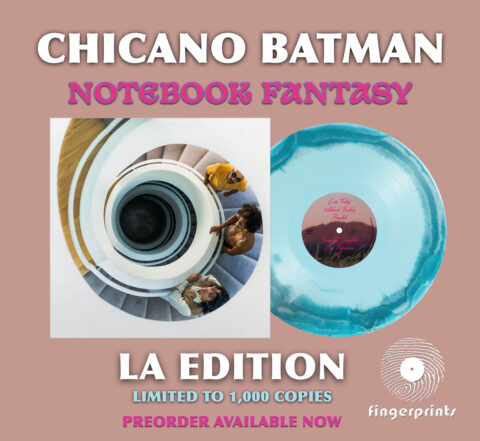 Chicano Batman Album Notebook fantasy Preorder. L.A. Exclusive Pacific Blue Edition LP - lt ed of 1,000