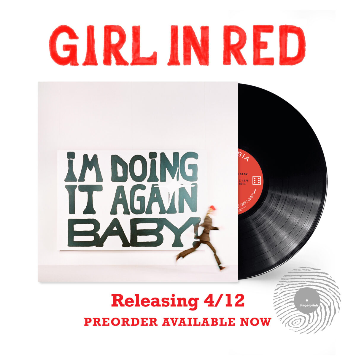 Girl In Red new album I'm Doing It Again Baby! will be out 4/12/24. We are currently taking preorders