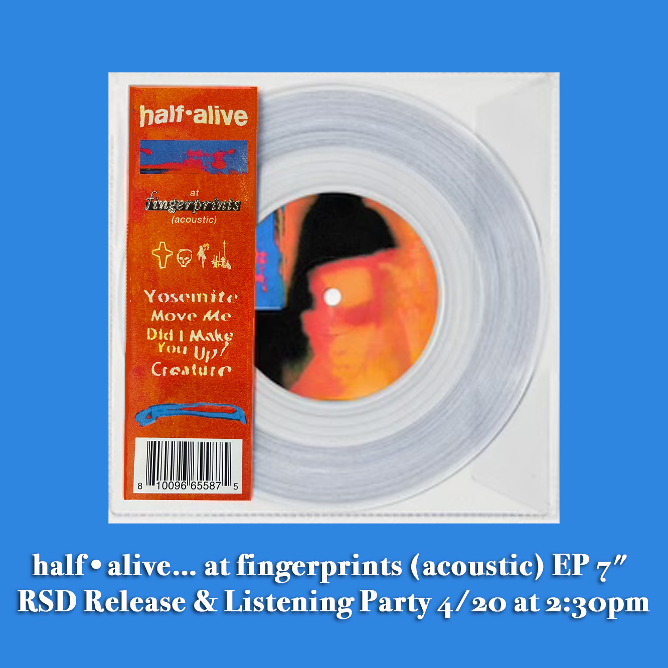 half•alive… at fingerprints (acoustic) EP 7" RSD Release and Listening Party 4/20 at 2:30pm