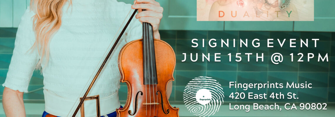 Lindsey Stirling Signing at Fingerprints 6/15/24 at 12pm.