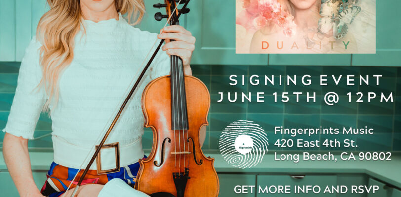 Lindsey Stirling Signing at Fingerprints 6/15/24 at 12pm.