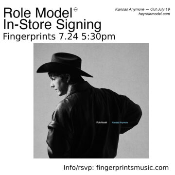 Role Model Signing at Fingerprints 7/24/24 at 5:30pm