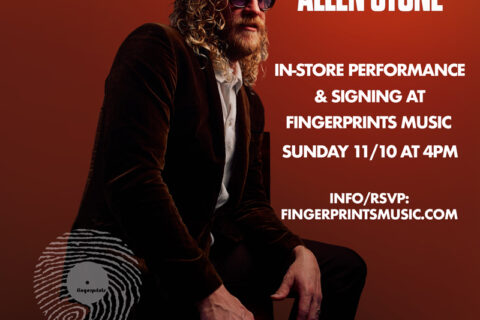 Allen Stone Live In-Store Performance and Signing at Fingerprints 11/10 at 4pm