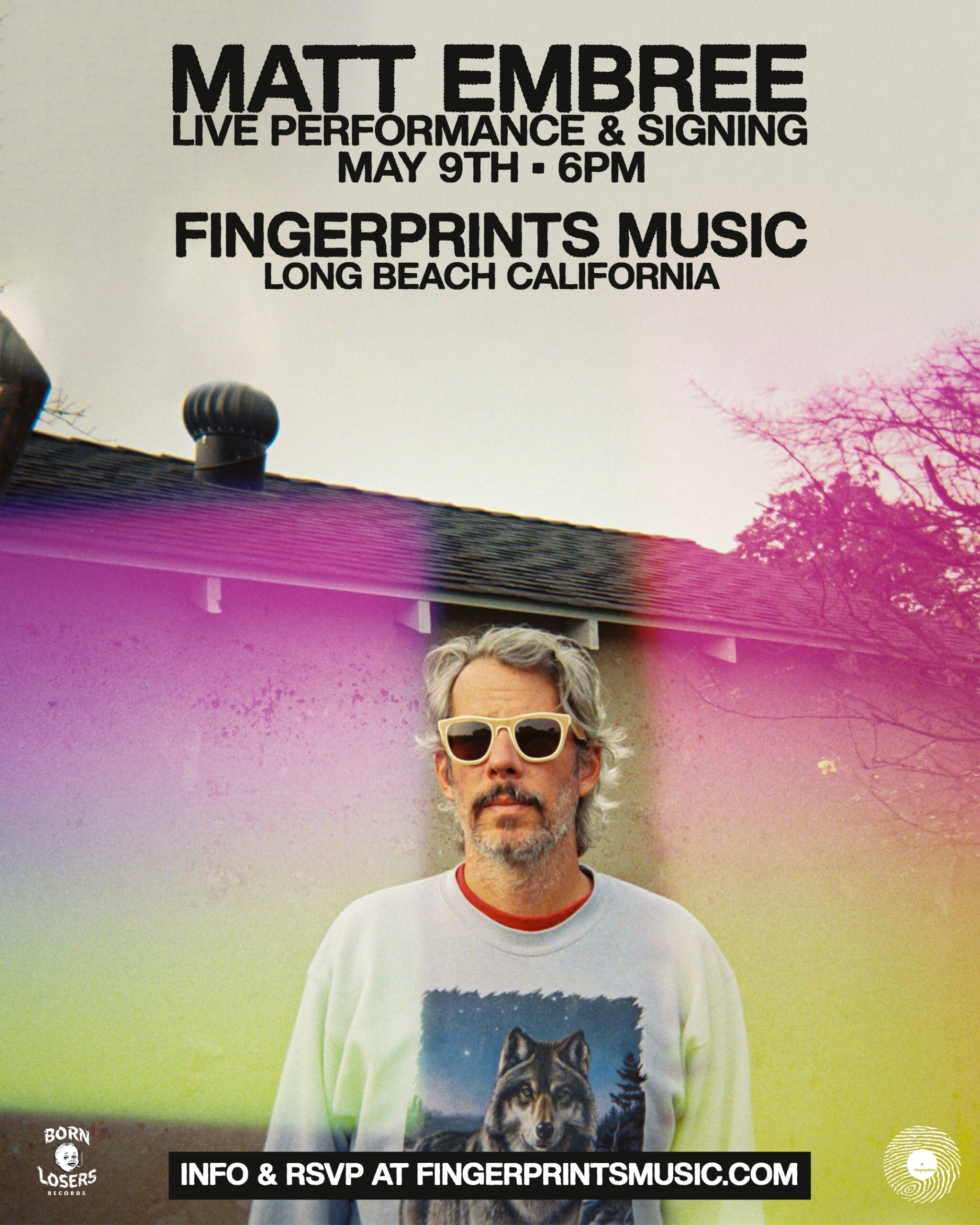 Matt Embree – Live Performance/Meet & Greet - May 9th 6:00pm