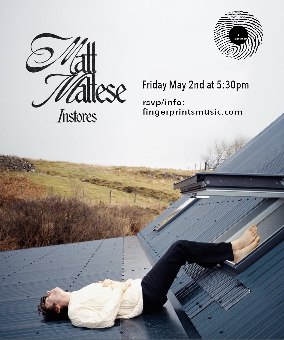 Matt Maltese In-Store Performance Friday 5/2 at 5:30pm
