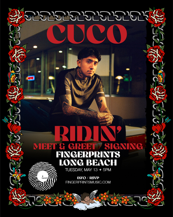 Cuco Meet & Greet & Signing 5/13/24 5pm
