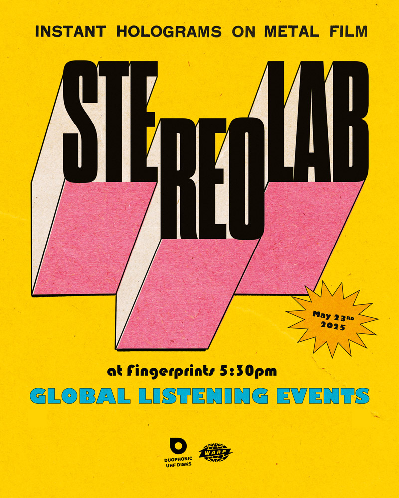 Stereolab Listening Party 5/23 at 5:30pm