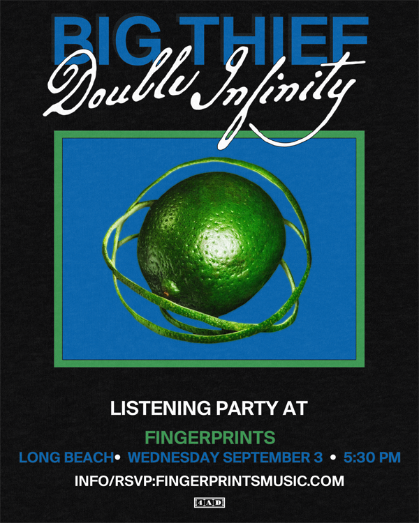 Big Thief Double Infinity Listening Party Weds 9/3/25 at 5:30pm