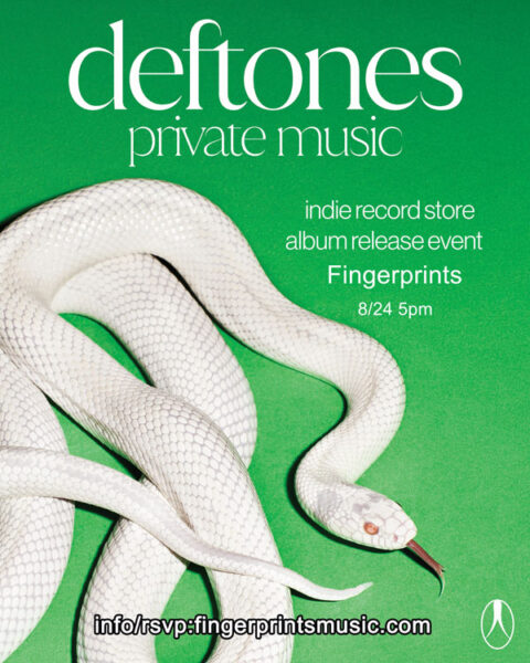 Deftones Private Music Listening Party Sunday 8/24 at 5pm