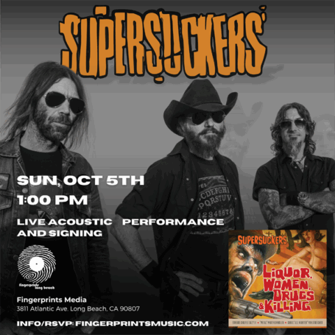 Supersuckers Eddie Spaghetti Solo Acoustic In-Store Performance at 1pm Sunday October 5th
