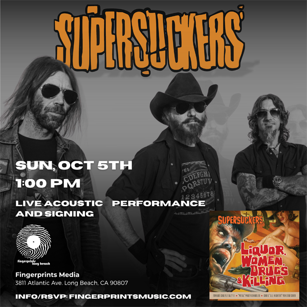 Supersuckers Eddie Spaghetti Solo Acoustic In-Store Performance at 1pm Sunday October 5th