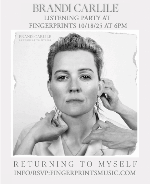 Brandi Carlile Returning To Myself Listening Party 10/18 at 6pm
