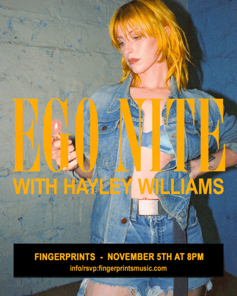 Hayley Williams EGO NITE Listening Party 11/5 at 8pm