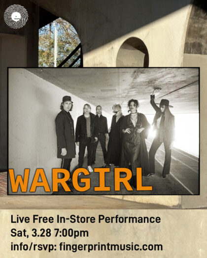 Wargirl Live In-Store Performance and Signing Sat 3/28/26 at 7pm
