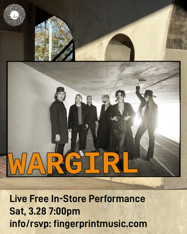 Wargirl Live In-Store Performance and Signing Sat 3/28/26 at 7pm