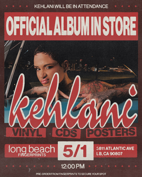 Kehlani Meet and Greet postponed to Friday 5/1 at noon