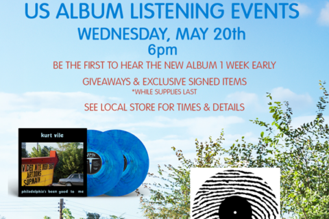 Kurt Vile advance Listening Party Wednesday 5/20 at 6pm