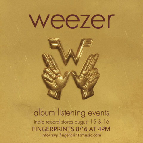 Weezer Advance Listening Party Sunday August 16th at 4pm