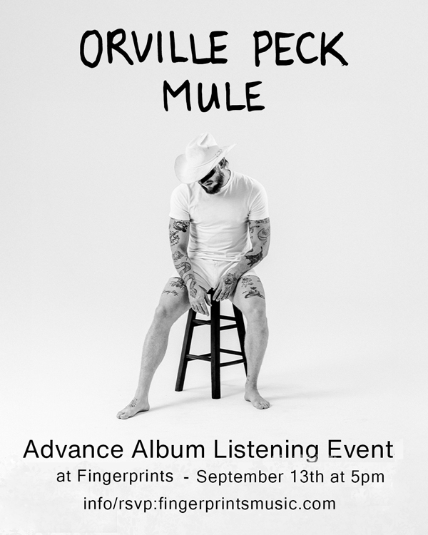 Orville Peck Listening Party Sunday Sept 13th at 5pm