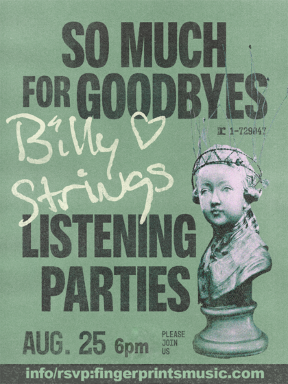 Billy Strings Listening Party Tues Aug 25th at 6pm