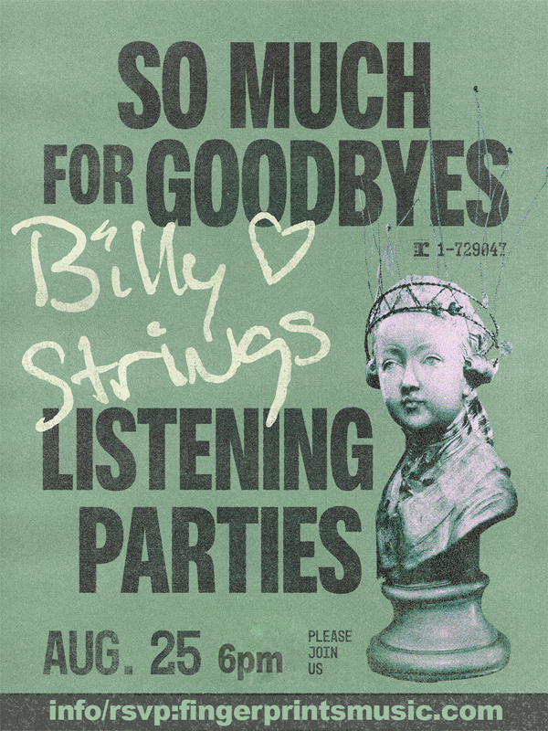 Billy Strings Listening Party Tues Aug 25th at 6pm