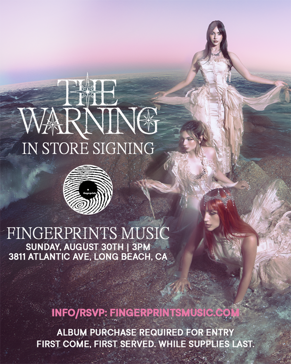 The Warning Live In-Store Signing Sunday 8/30 at 3pm