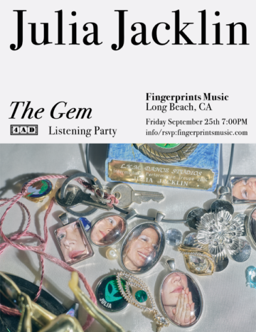 Julia Jacklin Listening Party for The Gem on 9/25 at 7pm