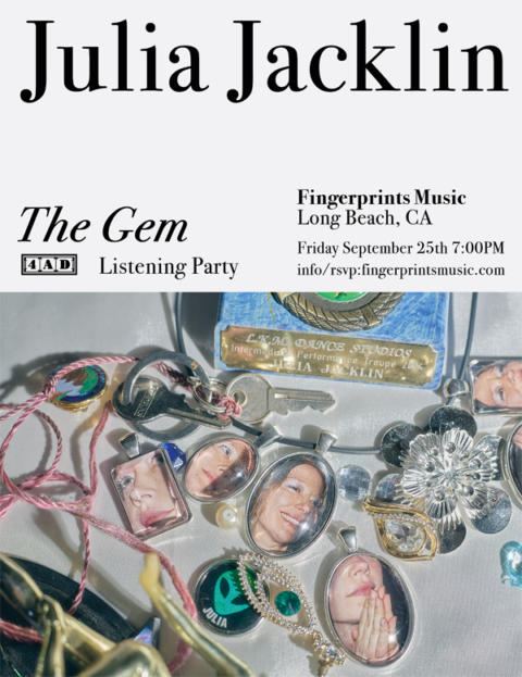 Julia Jacklin Listening Party for The Gem on 9/25 at 7pm