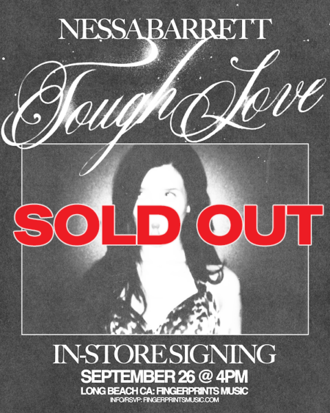SOLD OUT Nessa Barrett Signing Tough Love at Fingerprints Sept. 26th at 4pm