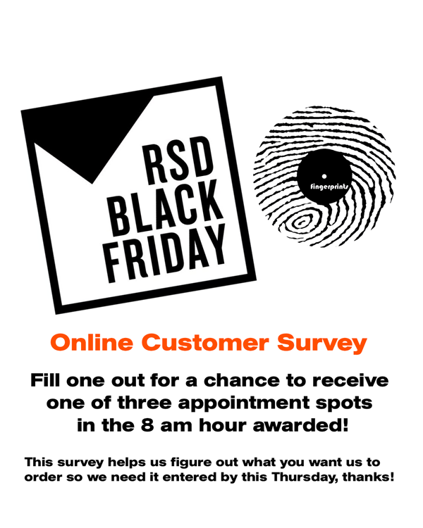 RSD Black Friday 2026 Customer Survey